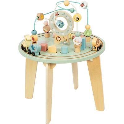 TookyToy Dřevěný stolek s vláčkodráhou – Zbozi.Blesk.cz