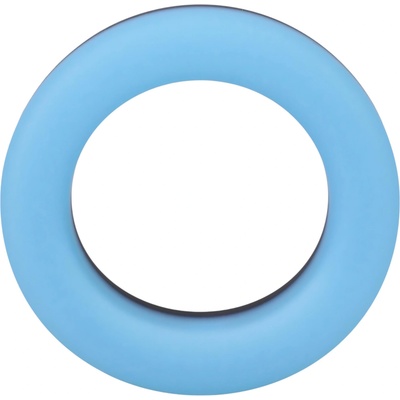 Doc Johnson The Big O - светещ пенис пръстен (син)