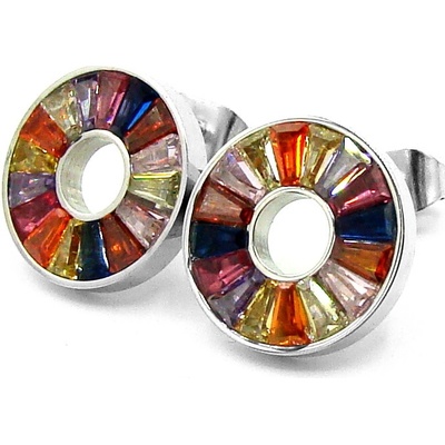 Steel Jewelry náušnice BAREVMÉ Chirurgická ocel NS240162
