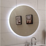 Inter Ceramic Огледало за баня, кръгло , Ф80 см, с вградено led осветление (icl 1495)