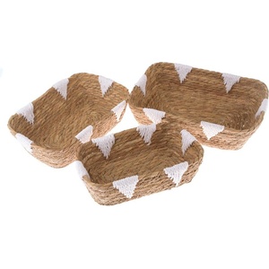 Dakls Кошници в комплект 3 бр. от плетеница ø 34x10 cm - Dakls (LIQ5160)