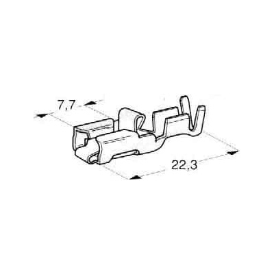konektor 6,3mm 2,5-4mm dutinka ABS