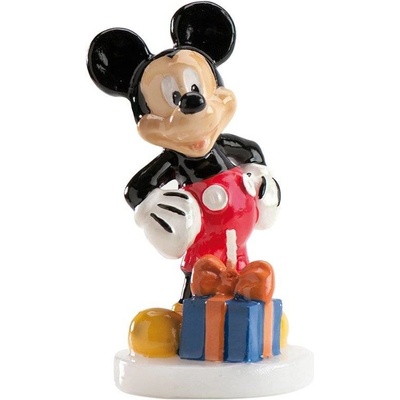 Sviečka - figúrka na tortu Mickey 8cm s darčekom - Dekora