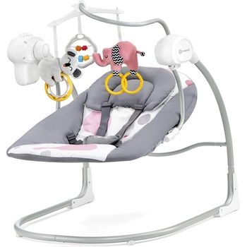 KinderKraft Бебешка люлка 2 в 1 KinderKraft - Minky, Розова (KKBMINKYPNK000)