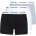 Calvin Klein Боксерки Calvin Klein 3-Pack Cotton Stretch Boxer Shorts - White/Black/Gre