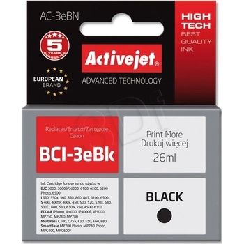 Activejet Canon BCI-3e BK - kompatibilný
