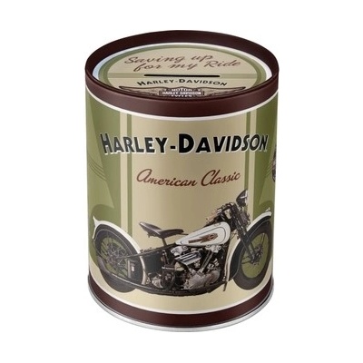 NOSTALGIC ART pokladnička HARLEY-DAVIDSON Knucklehead brown