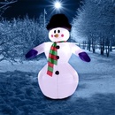Osvetlený snehuliak 240 cm nafukovacie