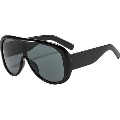 Techsuit Слънчеви очила Techsuit Sunglasses (89337) - дамски, авиаторски, голяма рамка - Черен