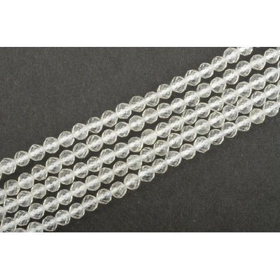 Křišťál fasetovaný 4mm šňůra 36 až 38 cm
