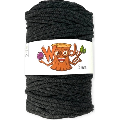Woody 5 mm – Antracit (50m)