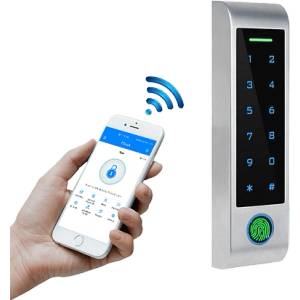 TTLock Смарт контролер с четец 13.56 MhZ, клавиатура, пръстов отпечатък , водоустойчив ASD H4F (CNSH4F)