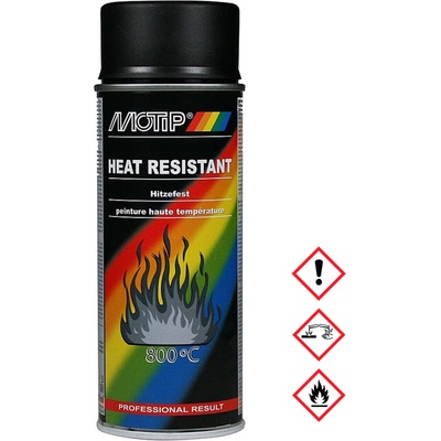 Motip žáruvzdorná barva černá 400ml