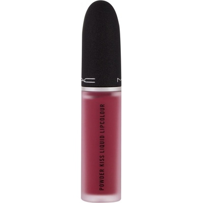 MAC Cosmetics Powder Kiss Liquid tekutá rtěnka s matným finišem 988 A Little Tamed 5 ml