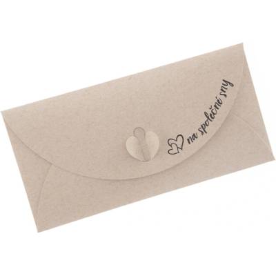Obálka papír ,,na společné sny,, 22x11 cm