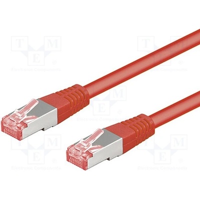 Goobay 68287 RJ45, CAT 6, S/FTP, 50m, červený