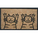 BO-MA Kokos + guma 2 mačky Hnedá 40x70 cm