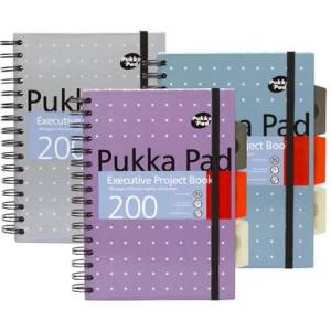 Pukka Pad Спирална тетрадка, A5, с правила, 100 страници, PUKKA PAD "Metallic Project Book", смесен цвят 6336-MET (6336-MET)