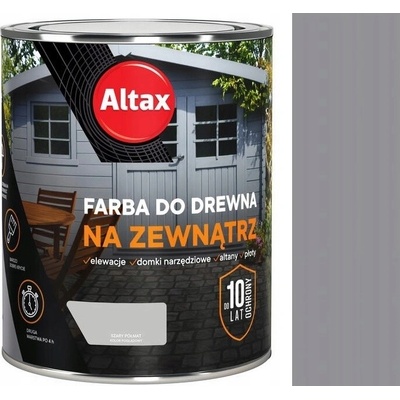 Barva barva na dřevo Altax 0,75 l ŠEDÁ polomatná