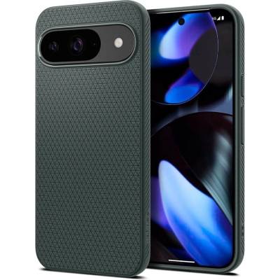 Spigen Противоударен Калъф за Google Pixel 9 Pro/ 9, Spigen Liquid Air Case, Зелен (ACS07683)