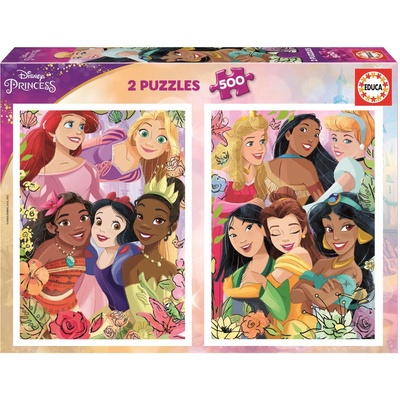 Educa - Puzzle 2x500 Disney Princess II - 500 piese