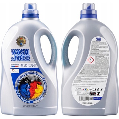 Wash&Free Univerzální prací gel 5 l