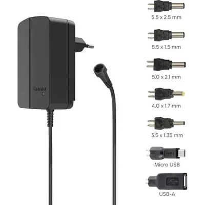 Hama Универсално захранване, регулируемо, 2250mA, 27W, max. 12V, 7 адаптера (HAMA-223617)