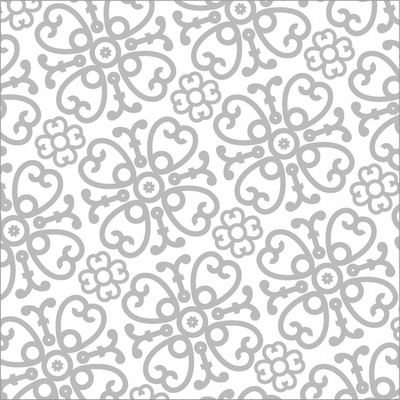 J-Line by Jolipa Bílo-stříbrné papírové ubrousky Ornament 33x33cm 20ks