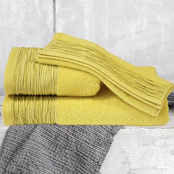 Png Панагюрище Хавлиена кърпа за тяло Аида 70/140 жълта 100% египетски памук