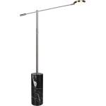 TRIO LED подова лампа в черен и сребрист цвят (височина 145 cm) Fiore - Trio Select (454610107)