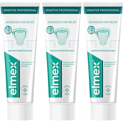 Elmex Sensitive zubná pasta 3 x 75 ml