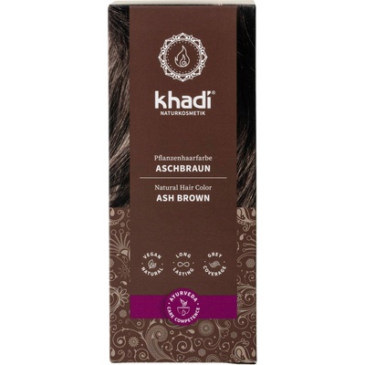 Khadi rastlinná farba na vlasy Popolavohnědá 100 g