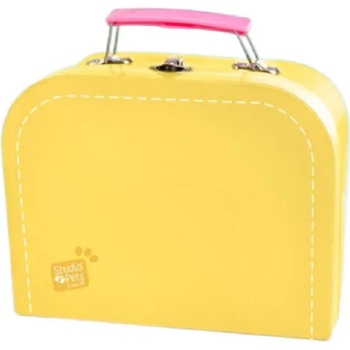 Studio Pets Куфарче за плюшени играчки Studio Pets - С паспорт, 16 cm, жълто (6372)