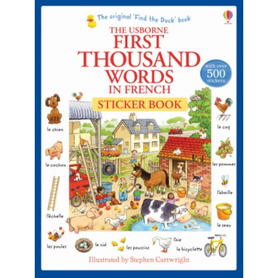 First Thousand Words in French Sticker Book - Amery Heather