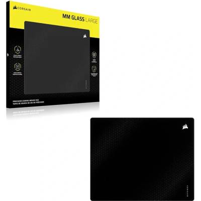 Corsair Подложка за мишка Corsair MM Glass Large Precision, гейминг, черна, 500 x 400 x 3 мм (CH-9460000-WW)