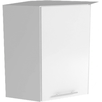 Bogdan Furniture Europe Ъглов горен шкаф В 60/72/60-Е20, бял гланц