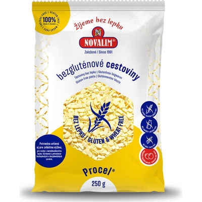 Novalim Procel bezlepkové cestoviny Fliačky malé 250 g