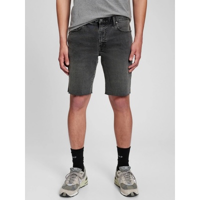 GAP Džínsové kraťasy washed black Sivá