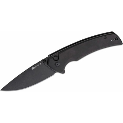 SENCUT Serene Black Aluminum Handle Black Stonewashed D2 Blade S21022B-1