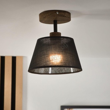 Brilagi - LED плафониера ANTHONY 1xE14/60W/230V дъб/черна (BG1442)