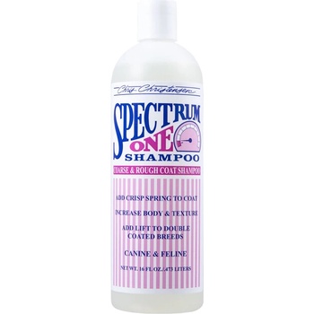 Chris Christensen Spectrum One Shampoo for Coarse & Rough Coats - Върховна текстура за твърда и груба козина 473ml концентрат 8: 1