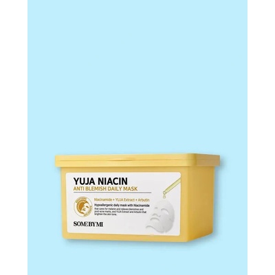 Some By Mi Yuja Niacin Anti-Blemish Daily Mask Denní pleťová maska s niacinamidem 370 ml 30 ks