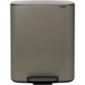 Brabantia Кош за смет Brabantia Bo Pedal 60L, Platinum (1003184)