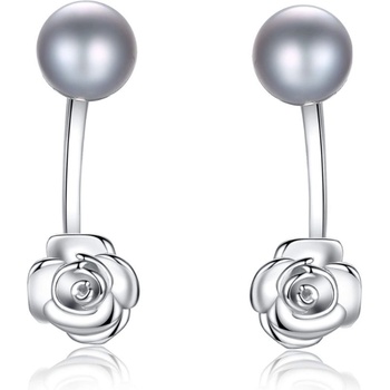 Silenti Jewelry Сребърни обеци "Хармоничност" - Тъмен