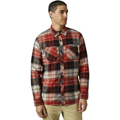 Fox košile Grainz Utility flannel oranžová