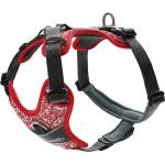 HUNTER Нагръдник за куче Hunter Harness Divo Reflect Dog harness - Rot / Grau - размер Hals 30-42 cm (057-0155-0113)