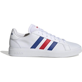 Adidas Мъжки маратонки Adidas Court Base 2 Trainers Mens - White/Blue