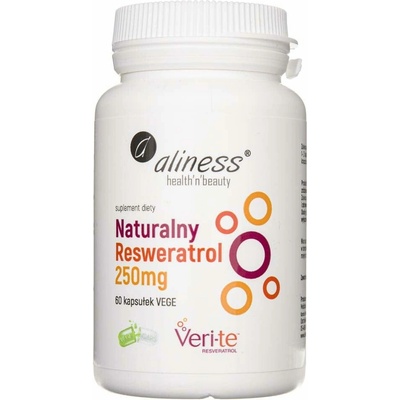 Aliness Prírodný resveratrol Veri-Te 250 mg 60 veg. kapsúl
