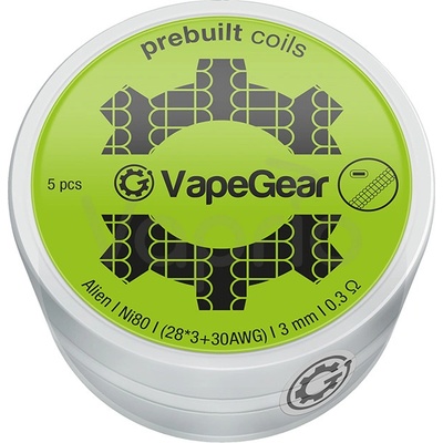 VapeGear předmotané spirálky Alien Ni80 0,3ohm
