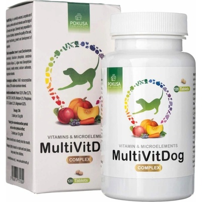 Pokusa MultiVit Dog Complex doplňky stravy pro psy 120 ks